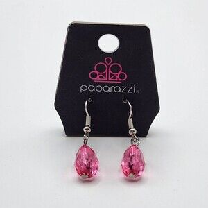 Paparazzi Sparkling Pink Drop Earrings